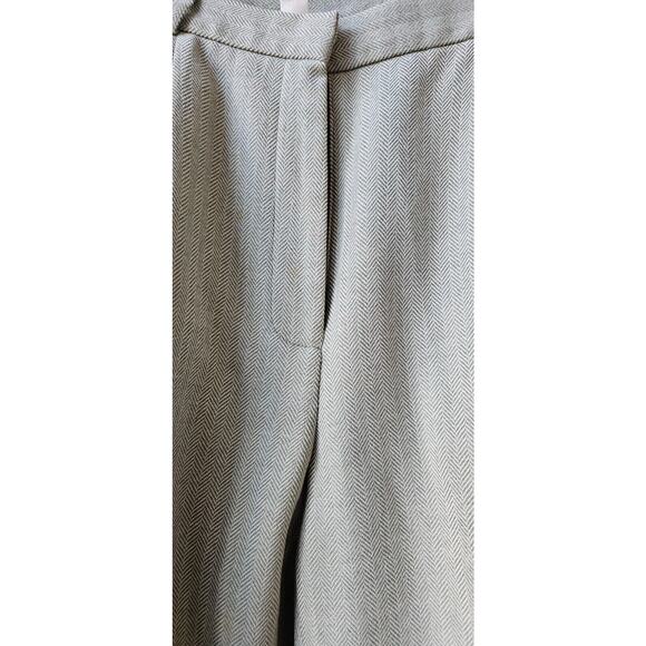 VTG Talbots 100% Wool Lined Dress Pants Italian Woven Pale Green Herringbone 12P - Picture 2 of 3